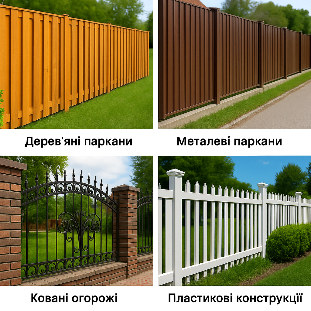 види парканів